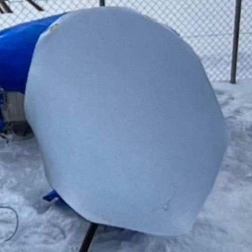 事例：【特許出願中】衛星アンテナ着雪対策